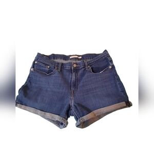 Levi's Mid Length Women's Denim Blue Jean Shorts Size 31
